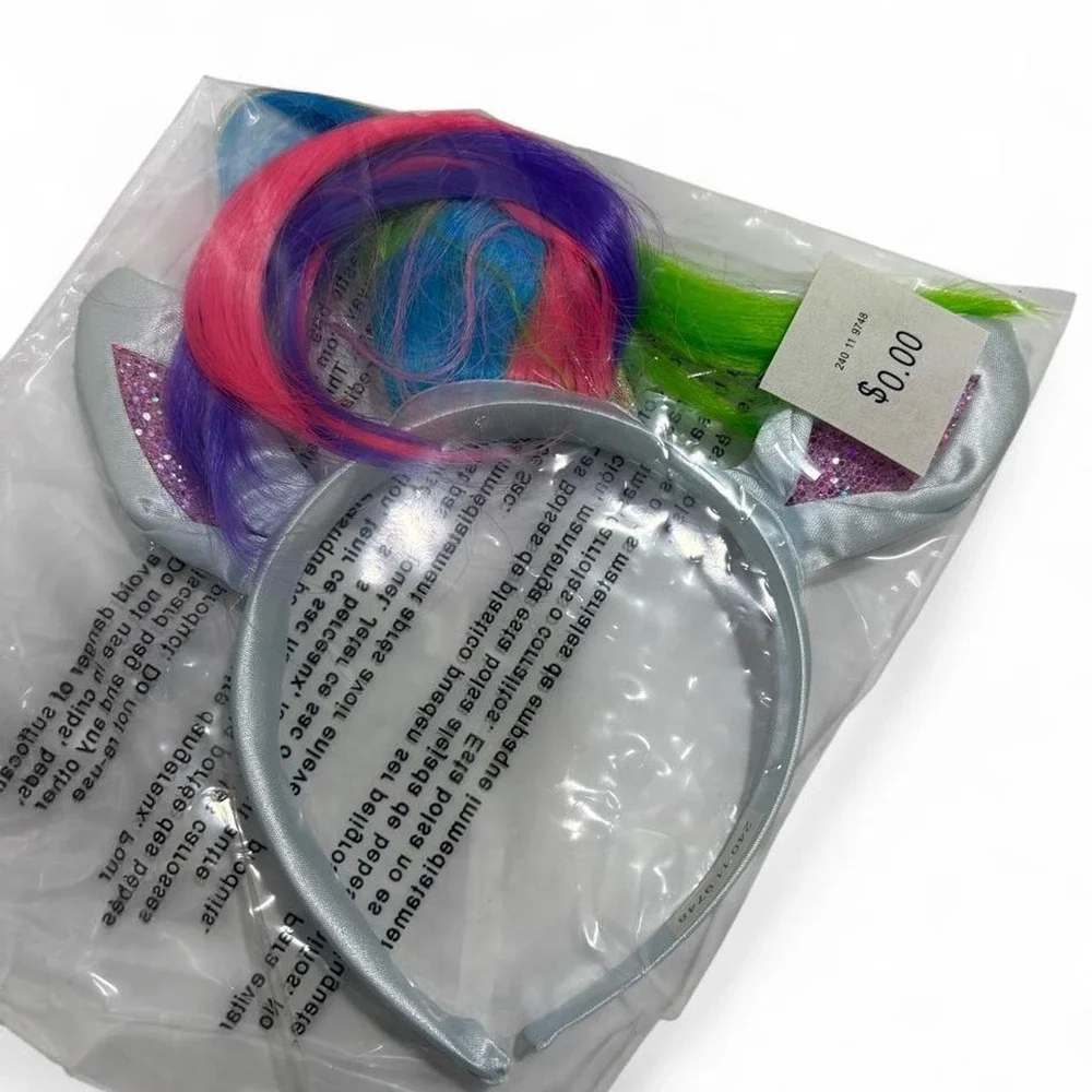 Rainbow Brightstar Costume  Poopsie Slime Surprise Kawaii Kidcore Kids 7-8 M